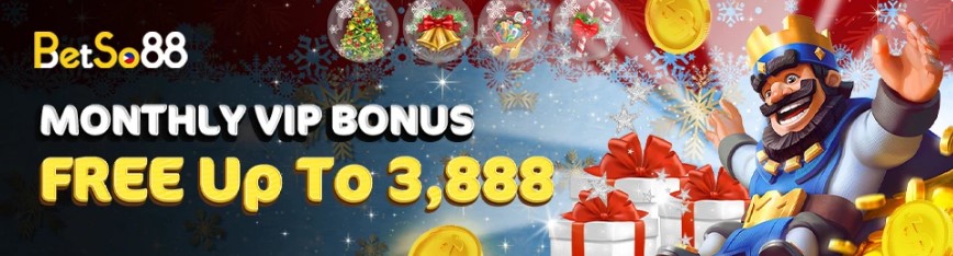 Monthly VIP Bonus at Betso88