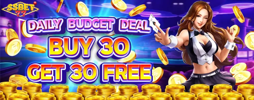 Deposit 30 free 30 bonus at Ssbet77