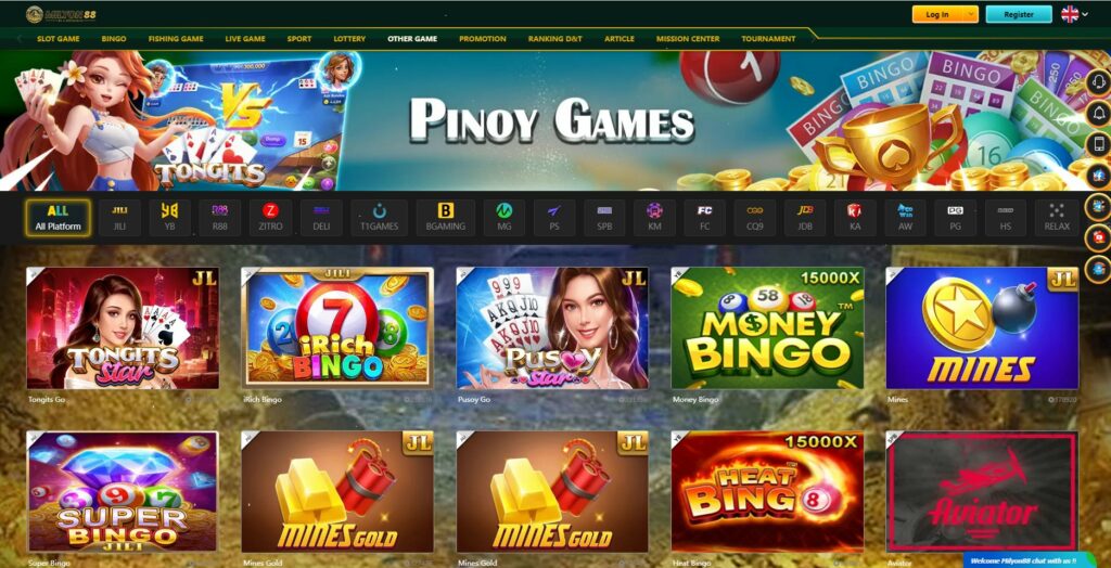 Pinoy Casino games at Milyon88