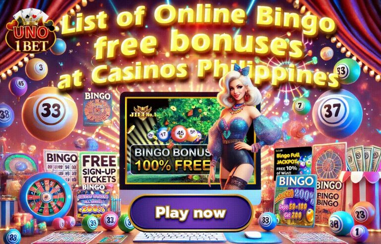 List of Online Bingo free bonuses at Casinos Philippines