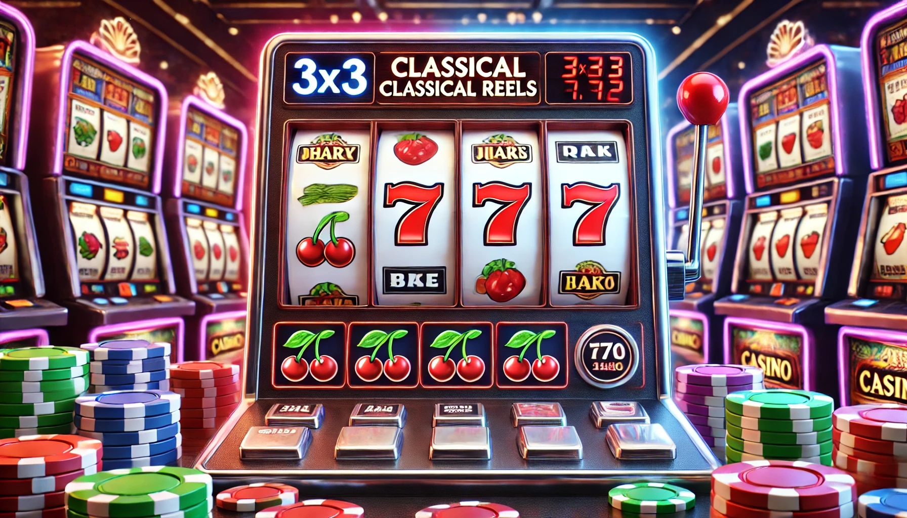3x3 classical reels slot games in online casino