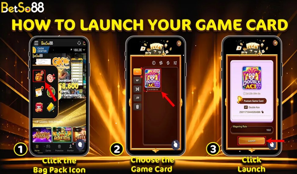 How to Join Betso88 Free Spin card