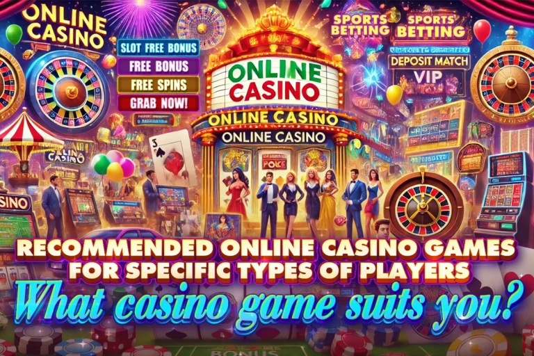 Recommended Online Games Casino to specific players with Exciting Bonuses