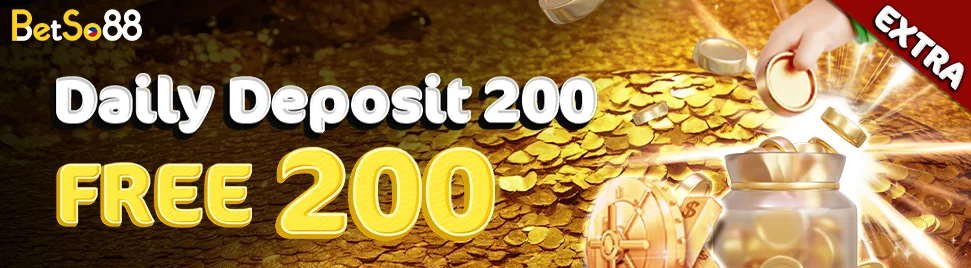 Daily deposit free 200 at Betso88