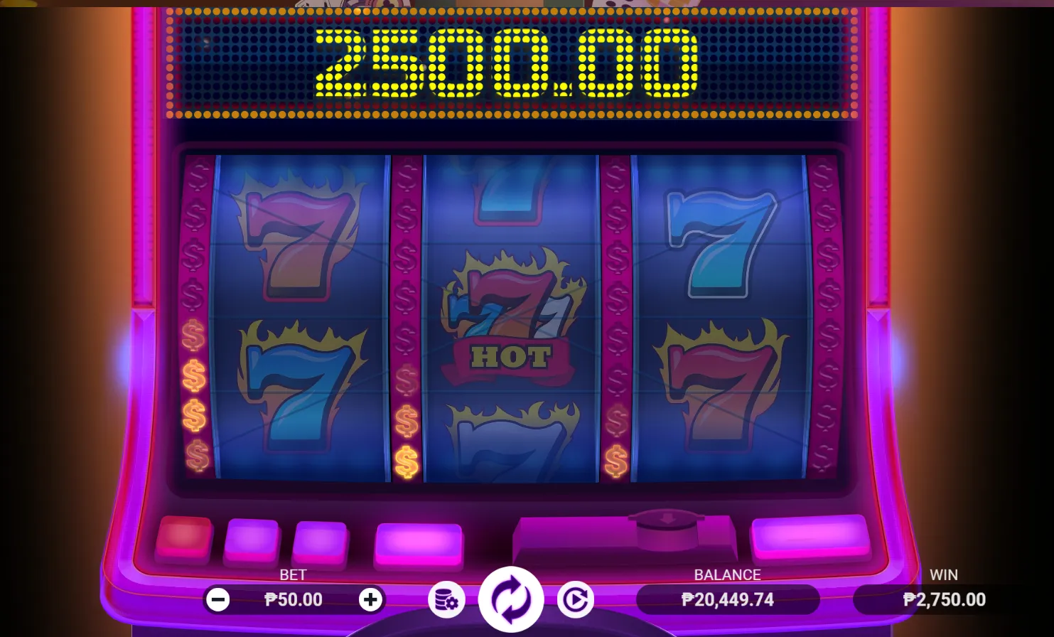 Hot Triple Sevens Special slot Big wins