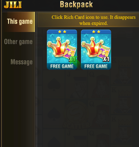 JILI Backpack Free games