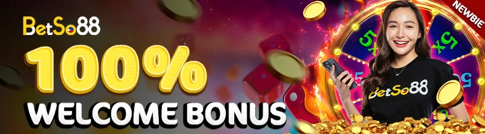 100% welcome bonus at Betso88